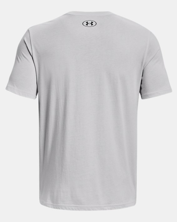 남성 UA 피시 후크 로고 티셔츠 in Gray image number 5
